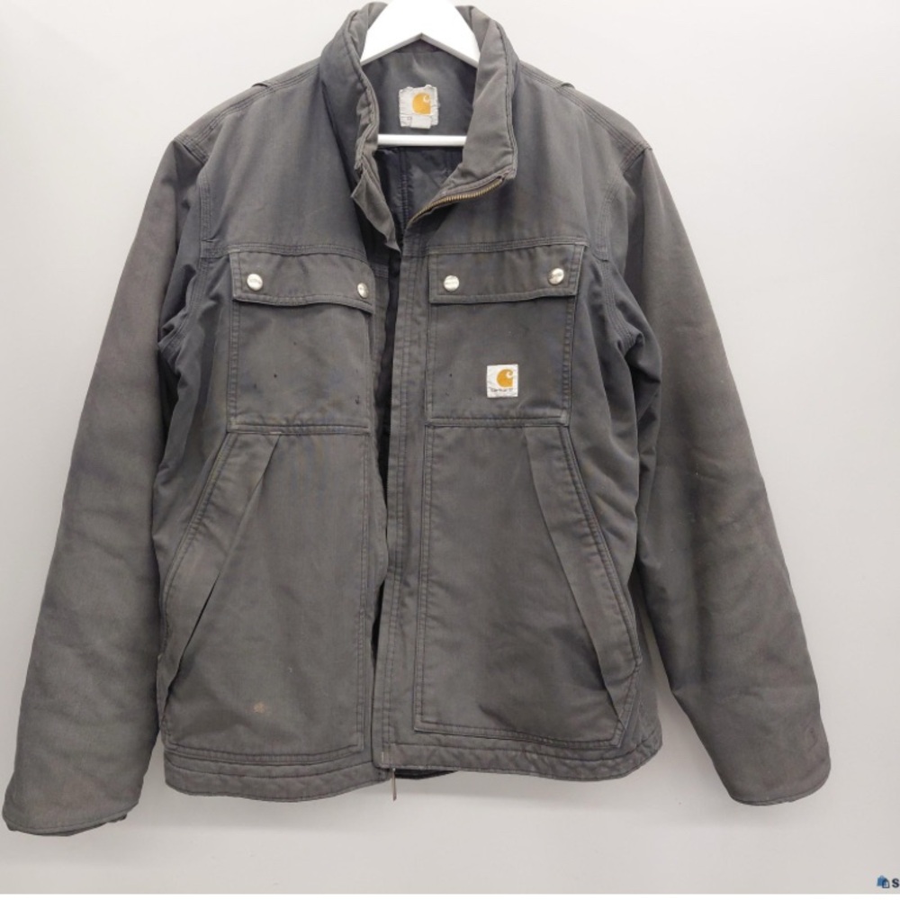 Carhartt Gray Canvas Work Field Jacket